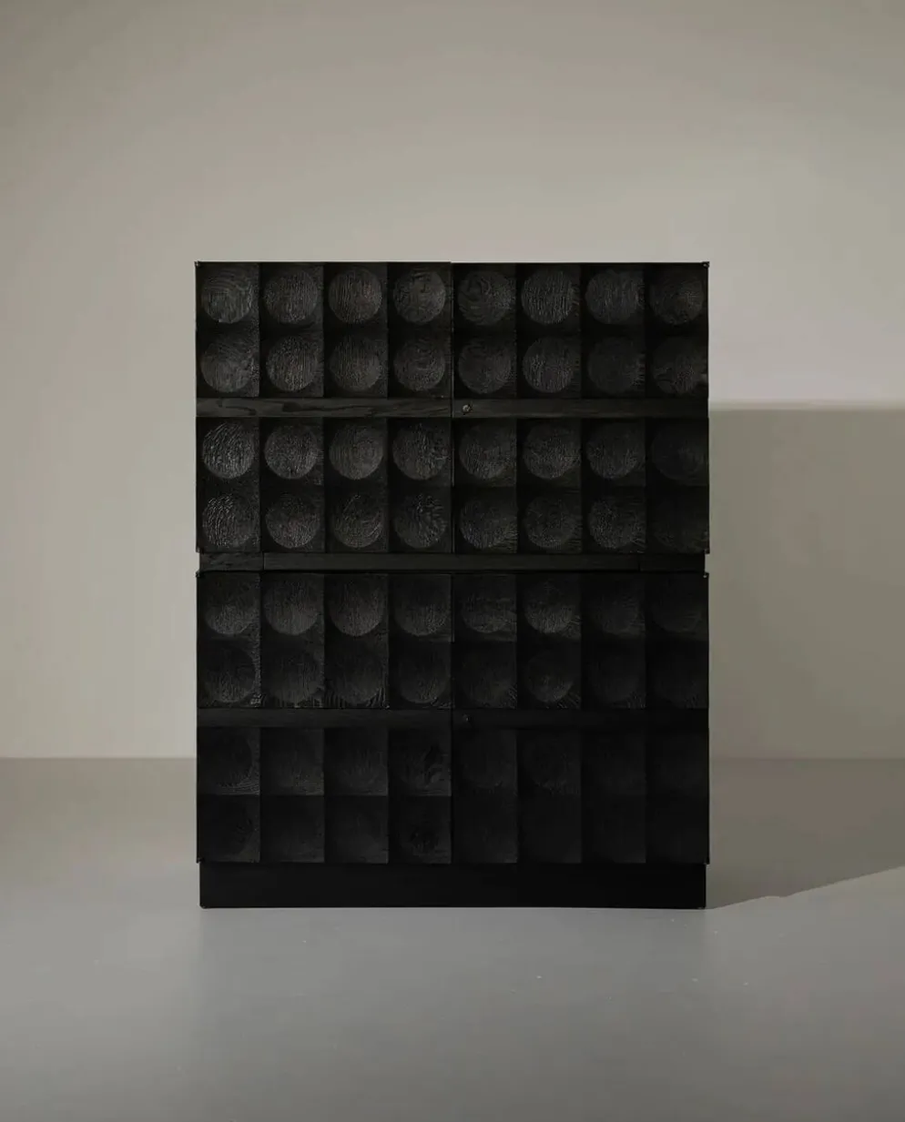 Cabinet brutaliste par J. Batenburg, Belgique années 1970