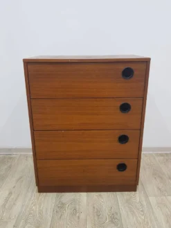 Cabinet à chaussures en teck vintage, Danemark, années 1950.
