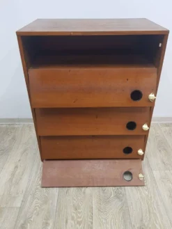 Cabinet à chaussures en teck vintage, Danemark, années 1950.