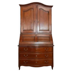 Cabinet Commode Scriban Galbée époque Louis XV En Noyer
