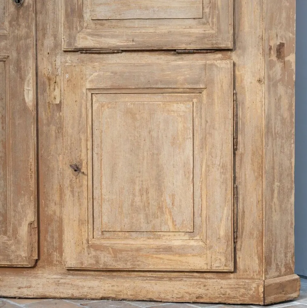 Cabinet d'angle en bois ancien, 1880