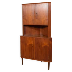 Cabinet d'angle en teck des années 1960, Danemark