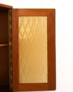 Cabinet d'angle en teck des années 1950