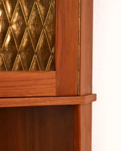 Cabinet d'angle en teck des années 1950