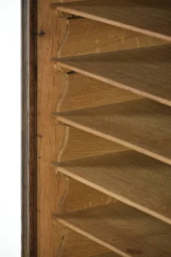 Cabinet d'archive antique anglais avec porte à enroulement en chêne du 20ème siècle