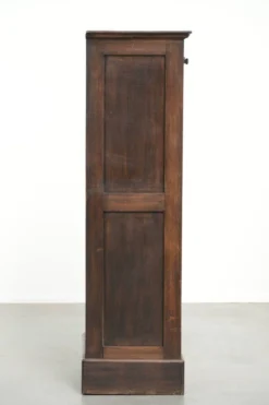 Cabinet d'archive antique anglais avec porte à enroulement en chêne du 20ème siècle
