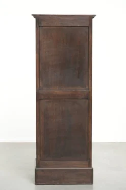 Cabinet d'archive antique anglais avec porte à enroulement en chêne du 20ème siècle