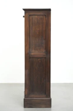 Cabinet d'archive antique anglais avec porte à enroulement en chêne du 20ème siècle