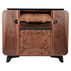 Cabinet de bar Art Déco par Jindrich Halabala pour Up Závody, années 1940
