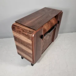 Cabinet de bar Art Déco par Jindrich Halabala pour Up Závody, années 1940