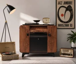Cabinet de bar Art Déco par Jindrich Halabala pour Up Závody, années 1940.