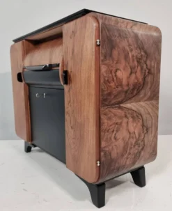 Cabinet de bar Art Déco par Jindrich Halabala pour Up Závody, années 1940.