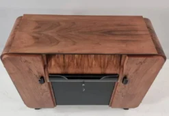Cabinet de bar Art Déco par Jindrich Halabala pour Up Závody, années 1940.