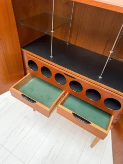 Cabinet de bar 'Bacchus' en teck vintage des années 1950 de Torbjørn Afdal, Norvège