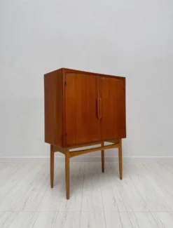 Cabinet de bar 'Bacchus' en teck vintage des années 1950 de Torbjørn Afdal, Norvège