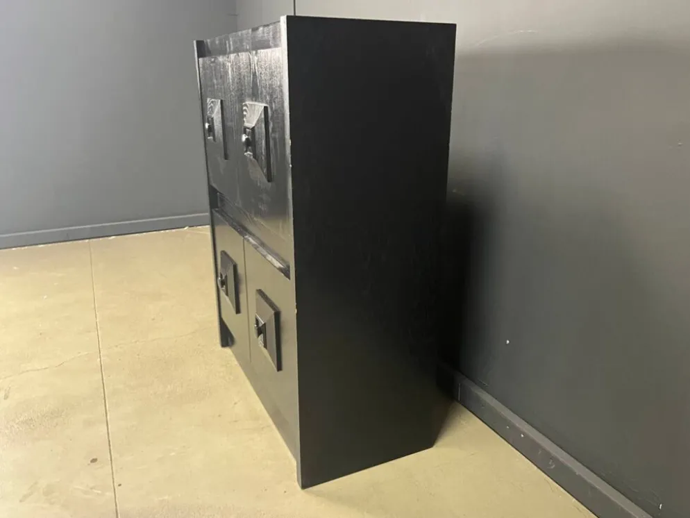 Cabinet de bar brutaliste, années 1970