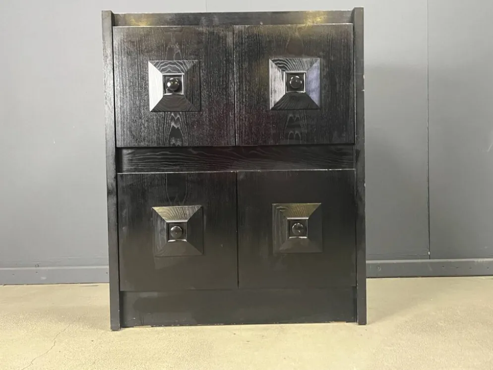 Cabinet de bar brutaliste, années 1970