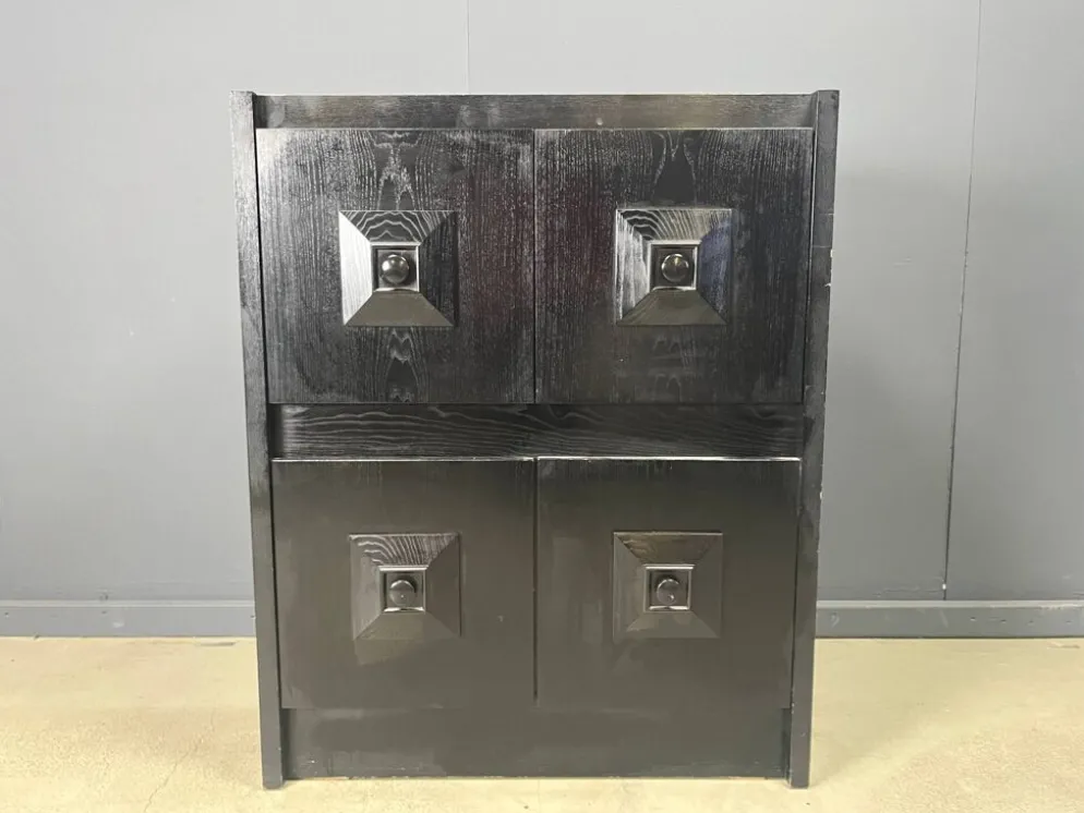 Cabinet de bar brutaliste, années 1970