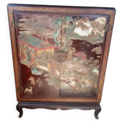 Cabinet de bar d'esprit chinois, années 1970