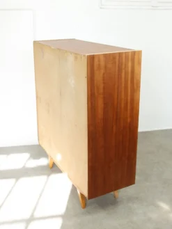 Cabinet de bar en bois scandinave moderne du milieu du siècle, années 1950