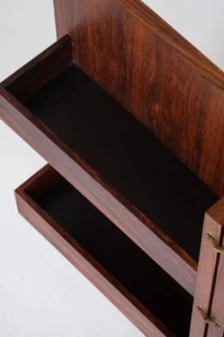 Cabinet de bar en palissandre danois par Illum Wikkelsø, années 1960