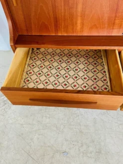 Cabinet de bar en teck danois vintage des années 1960
