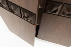 Cabinet de bar géométrique brutaliste, Belgique années 1970
