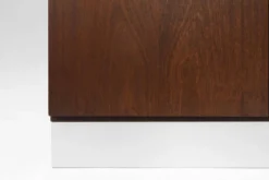 Cabinet de bar géométrique brutaliste, Belgique années 1970