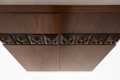 Cabinet de bar géométrique brutaliste, Belgique années 1970