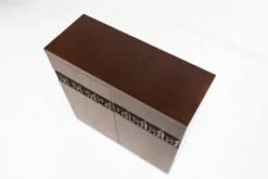 Cabinet de bar géométrique brutaliste, Belgique années 1970