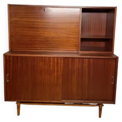 Cabinet de bar vintage des années 50 / Buffet modernisme d'Europe de l'Est