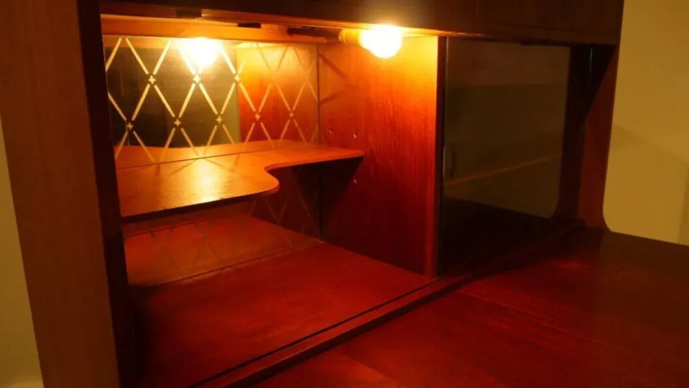 Cabinet de bar vintage | Teck | Design danois | H.P. Hansen | Années 1960
