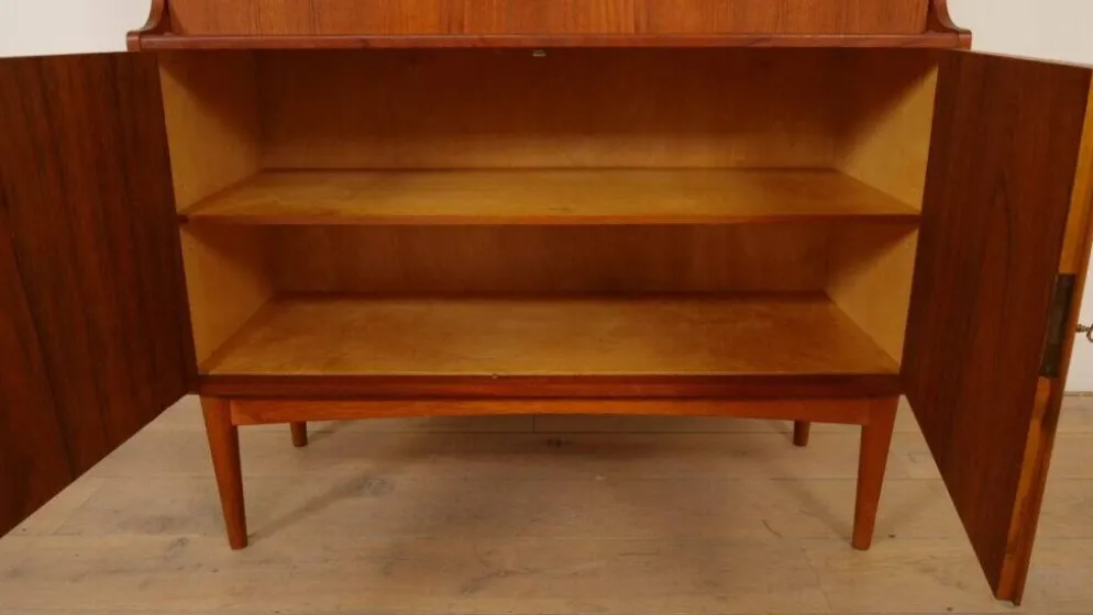 Cabinet de bar vintage | Teck | Design danois | H.P. Hansen | Années 1960