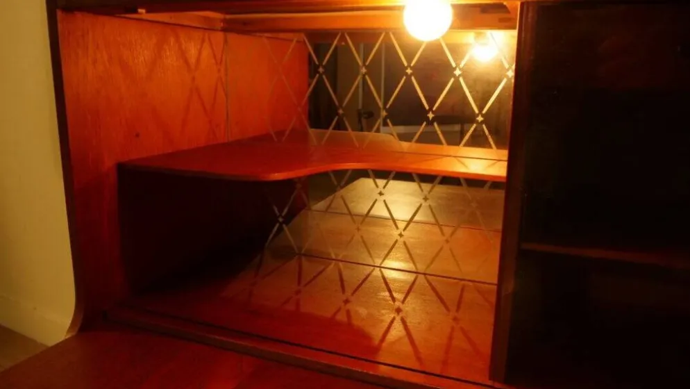 Cabinet de bar vintage | Teck | Design danois | H.P. Hansen | Années 1960