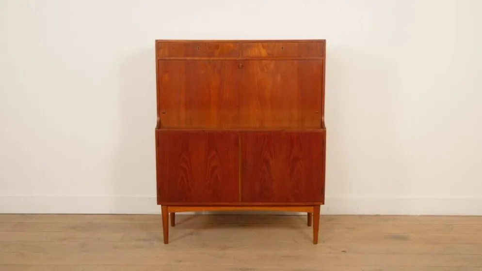 Cabinet de bar vintage | Teck | Design danois | H.P. Hansen | Années 1960