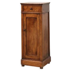 Cabinet de chevet en noyer Art Déco, Belgique, années 1920