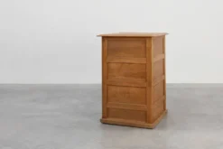 Cabinet de classement en chêne industriel avec poignées en laiton, Royaume-Uni, années 1920