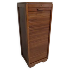 Cabinet de classement vintage avec rideau roulant