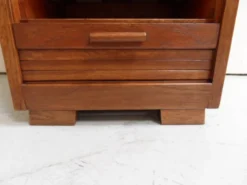 Cabinet de classement vintage avec rideau roulant