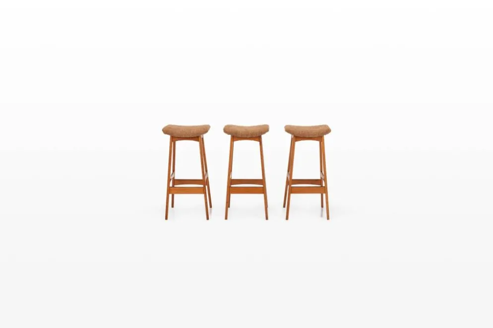 Cabinet de cocktail SK661 et tabourets de bar par Johannes Andersen pour Skaaning & Son années 1960
