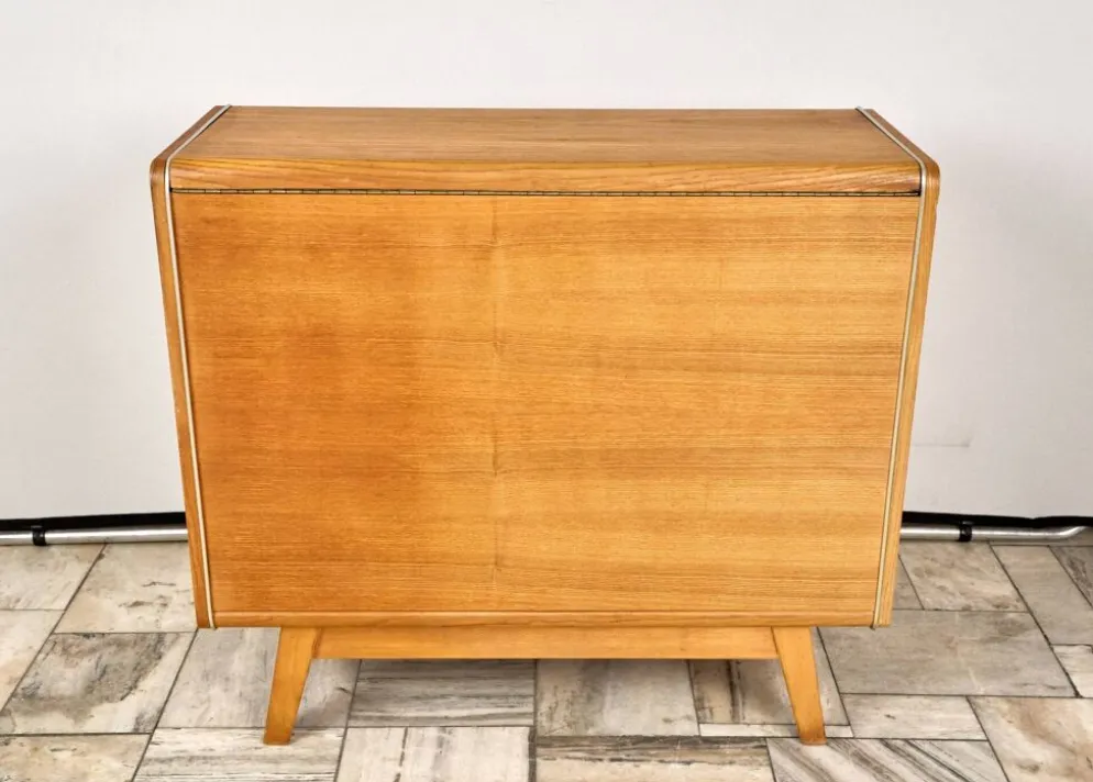 Cabinet de literie vintage Jitona années 1970 Tchécoslovaquie