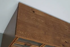 Cabinet de mercerie en chêne néerlandais vintage, années 1930