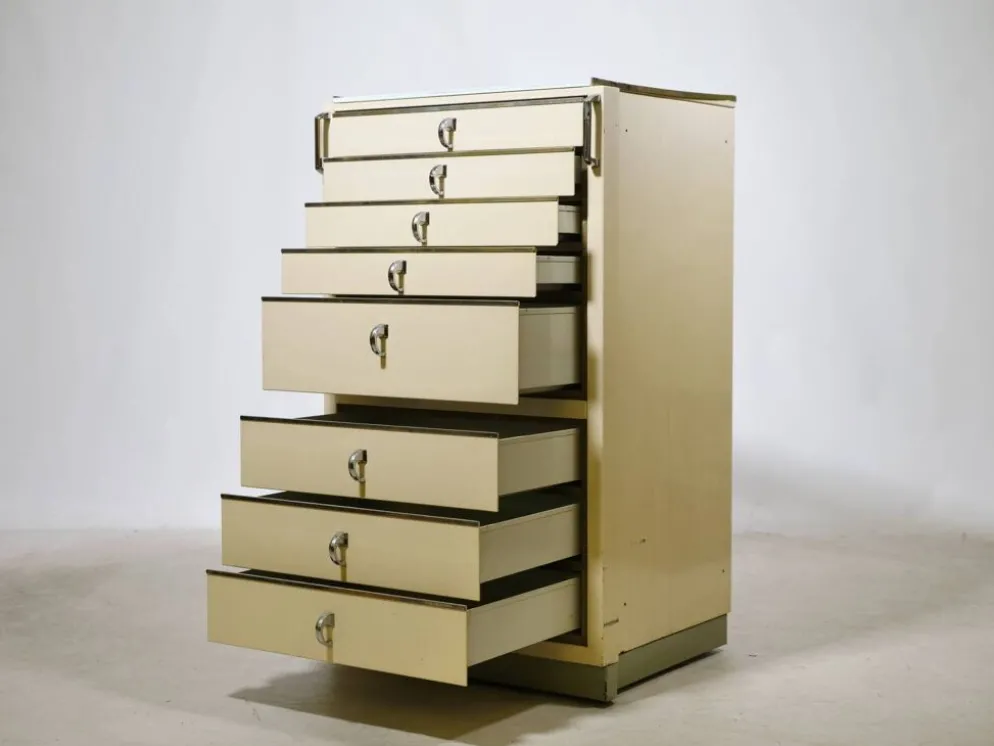 Cabinet dentaire en métal par Baisch, années 1950