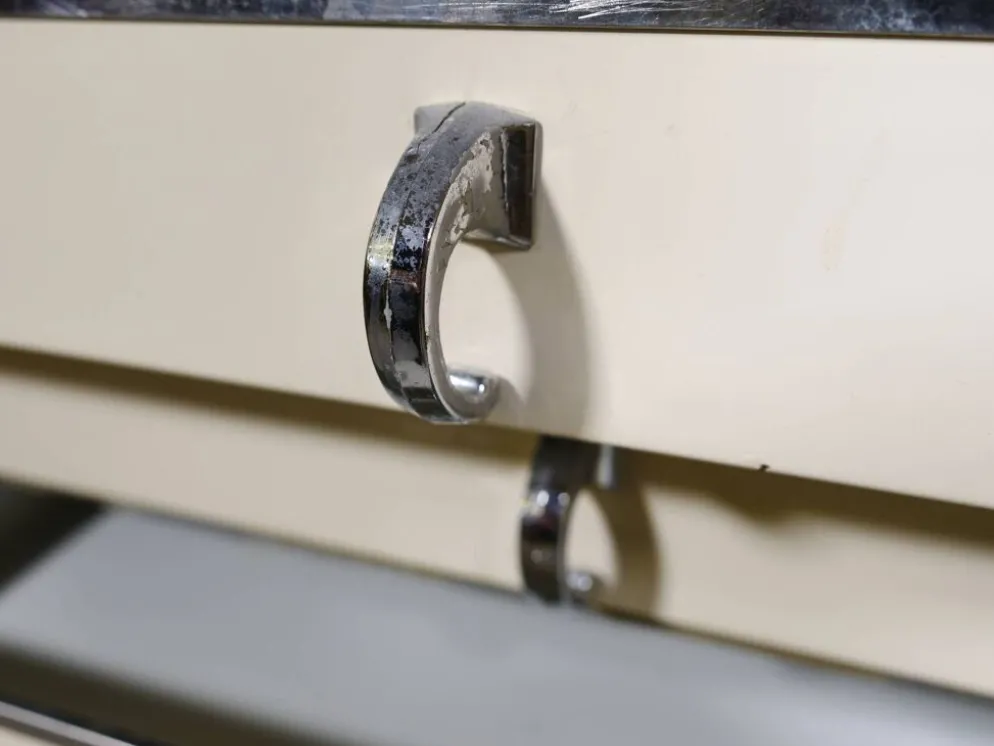 Cabinet dentaire en métal par Baisch, années 1950