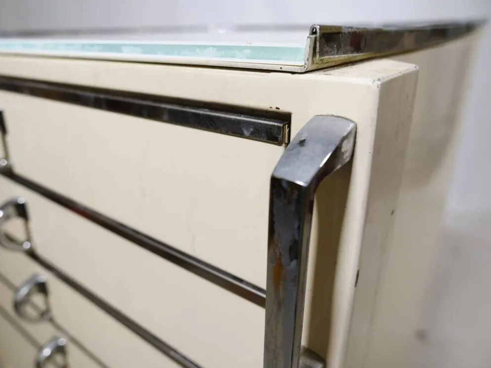Cabinet dentaire en métal par Baisch, années 1950