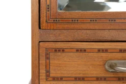 Cabinet de rasage Art Déco en chêne avec miroir, France, années 1930