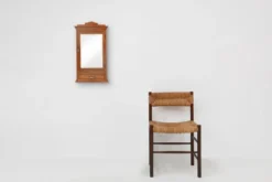 Cabinet de rasage Art Déco en chêne avec miroir, France, années 1930