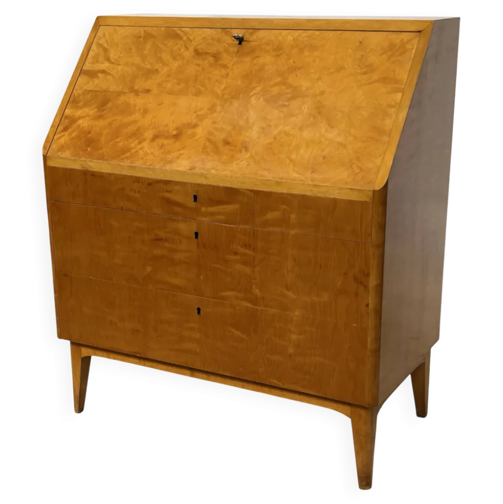 Cabinet de secrétaire vintage suédois des années 1960 pour espace de travail