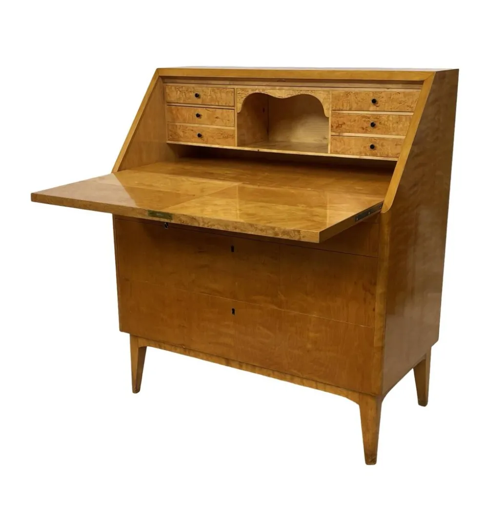 Cabinet de secrétaire vintage suédois des années 1960 pour espace de travail