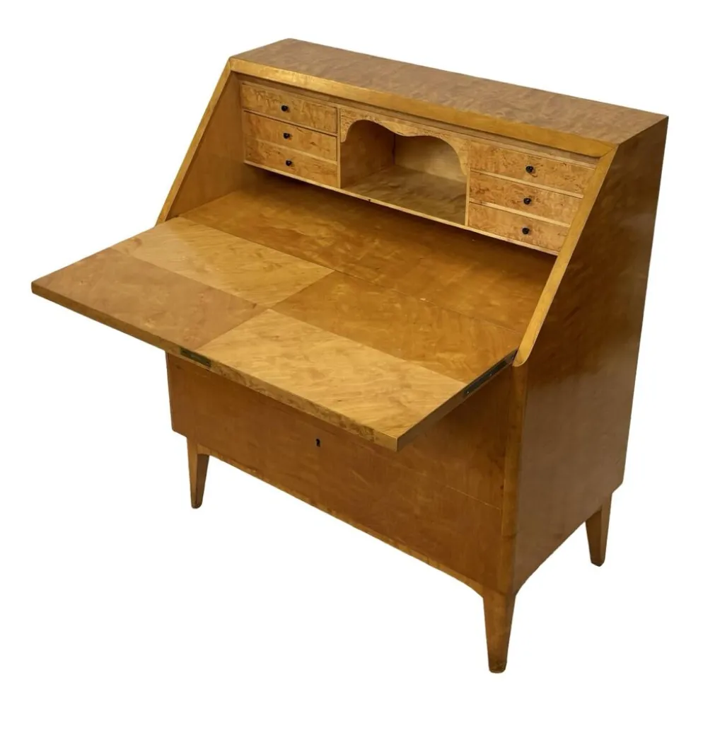 Cabinet de secrétaire vintage suédois des années 1960 pour espace de travail